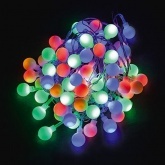 Гирлянда Мультишарики Feron CL55 50LED 230V IP20 мульти RGB 5м +1,5м прозрачный провод 230V