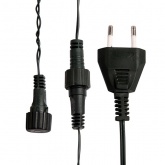 Гирлянда мультишарики D15мм 5м, темно-зеленый ПВХ, 30LED, цвет RGB 230V