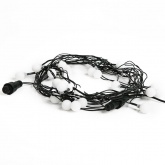 Гирлянда мультишарики D18мм 5м, темно-зеленый ПВХ 30LED, цвет RGB 230V