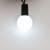 Гирлянда мультишарики D18мм 5м, темно-зеленый ПВХ, 25LED, цвет белый 230V