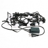 Гирлянда мультишарики D18мм 5м, темно-зеленый ПВХ, 25LED, цвет белый 230V