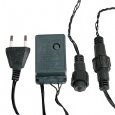 Гирлянда мультишарики D18мм 5м, темно-зеленый ПВХ, 25LED, цвет белый 230V