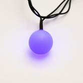 Гирлянда мультишарики D25мм 5м, темно-зеленый ПВХ, 25LED, цвет RGB 230V