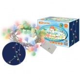 Гирлянда светодиодная TDM Шарики 50LED, 5м, 8 режимов, многоцветный, прозр. шнур, 250В,