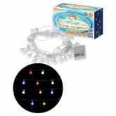 Гирлянда светодиодная TDM Шарики 50LED, 5м, 8 режимов, многоцветный, прозр. шнур, 250В,