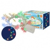 Гирлянда светодиодная TDM Снежинки 50LED, 5м, 8 режимов, многоцветный, прозр. шнур, 250В, IP20