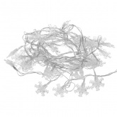 Гирлянда светодиодная TDM Снежинки 50LED, 5м, 8 режимов, многоцветный, прозр. шнур, 250В, IP20