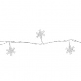 Гирлянда светодиодная TDM Снежинки 50LED, 5м, 8 режимов, многоцветный, прозр. шнур, 250В, IP20