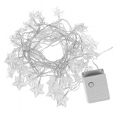 Гирлянда светодиодная TDM Звездочки 50LED, 5м, 8 режимов, многоцветный, прозр.шнур, 250В, IP20