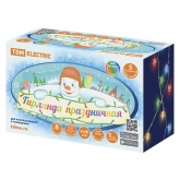 Гирлянда светодиодная TDM Звездочки 50LED, 5м, 8 режимов, многоцветный, прозр.шнур, 250В, IP20