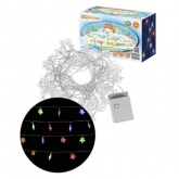 Гирлянда светодиодная TDM Звездочки 50LED, 5м, 8 режимов, многоцветный, прозр.шнур, 250В, IP20