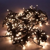 Гирлянда на елку Feron CL91 210LED 2700K 7 веток (3м) +1.5м зеленый шнур 230V