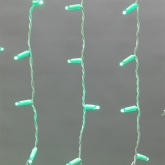 Гирлянда Айсикл 4,8х0,6 м, с эффектом мерцания, белый ПВХ, 176LED, цвет: зелёный, 220В