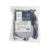 Гирлянда бахрома светодиодная 4,0x0,6м 128LED синий IP67 эффект мерцания, черный каучук, 230В