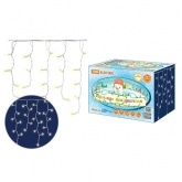 Гирлянда светодиодная TDM Бахрома 2х1м, 152LED, 3000K, белый шнур, посл. подкл, IP65, 250В