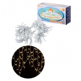 Гирлянда светодиодная TDM Бахрома 2х1м, 152LED, 3000K, белый шнур, посл. подкл, IP65, 250В