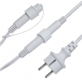 Гирлянда светодиодная TDM Бахрома 2х1м, 152LED, 3000K, белый шнур, посл. подкл, IP65, 250В