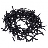 Гирлянда светодиодная TDM Бахрома 2х1м, 152LED, 2700К, черный шнур, последов. подключ, IP65, 250В