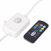 Гирлянда бахрома светодиодная 4,8х0,6м 176LED RGB IP44, постоянное свечение,прозрачный провод