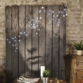 Гирлянда бахрома светодиодная 4,8х0,6м 176LED белый IP44, постоянное свечение,прозрачный провод