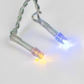 Гирлянда бахрома светодиодная 1,8х0,5м 48LED RGB, 8 режимов свечения, прозрачный провод