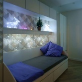 Гирлянда бахрома светодиодная 1,8х0,5м 48LED белый, 8 режимов свечения, прозрачный провод