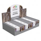 Гирлянда бахрома светодиодная 1,8х0,5м 48LED тепло-белый, 8 режимов свечения, прозрачный провод