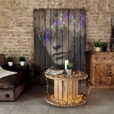 Гирлянда бахрома светодиодная 1,8х0,5м 48LED мультиколор, 8 режимов свечения, прозрачный провод