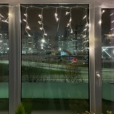 Гирлянда бахрома светодиодная ENIB-01B ЭРА LED 1,8x0,5m теплый свет 8 режимов 220V, IP20