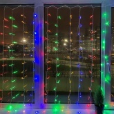 Гирлянда бахрома светодиодная ENIZ-01M LED Дождь/Занавес 1,8x1,5m мультиколор 8 режимов, 220V, IP20