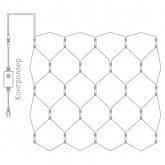 Гирлянда Сеть Neon-Night 2х3м, 432LED белый IP65 свечение с динамикой, черный каучук, 230В