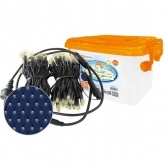 Гирлянда светодиодная TDM Сеть 1,5х1,5 м, 120LED, 2700K, черный шнур, посл. подкл, IP65, 250В