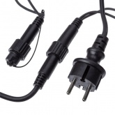 Гирлянда светодиодная TDM Сеть 1,5х1,5 м, 120LED, 2700K, черный шнур, посл. подкл, IP65, 250В