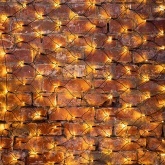 Гирлянда Сеть 1х1,5м, 160LED тепло-белый IP44 свечение с динамикой, черный провод, 230В