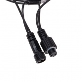 Гирлянда модульная Дюраплей LED, 12м 120 LED черный каучук мульти