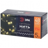 Гирлянда ENON-5B ЭРА LED Нить 5m теплый свет, 24V, IP44