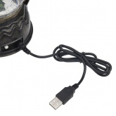 Декоративный фонарь с эффектом снегопада и подсветкой Снеговики, белый