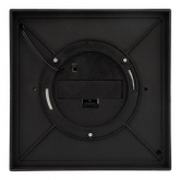 Декоративный фонарь на солнечной батарее 14х14х24 см, черный плетеный корпус, теплый белый цвет свеч