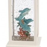 Декоративный светильник Дельфины с конфетти, USB