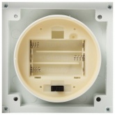 Декоративный фонарь со свечкой, белый корпус, размер 10.5х10.5х24 см, цвет теплый белый