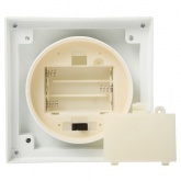 Декоративный фонарь со свечкой, белый корпус, размер 10.5х10.5х24 см, цвет теплый белый