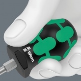 Компактная отвертка Wera Stubby с короткой ручкой и жалом плоская шлиц 1.2 x 6.5 x 24.5mm 335 SL