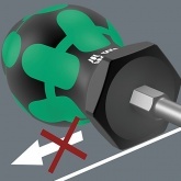 Компактная отвертка Wera Stubby с короткой ручкой и жалом плоская шлиц 1.2 x 6.5 x 24.5mm 335 SL