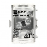 Распределительный блок проходной EKF РБП 35 (1х35-4х6 мм2) 125/50А