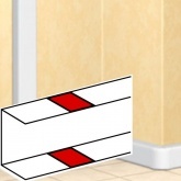 Накладка на стык профиля на защелках Legrand DLP для всех кабель-каналов кроме 150х50