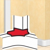 Отвод угловой Legrand DLP для кабель-канала 105/80х35 и 150/80х50