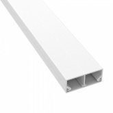 Кабель-канал DKC мини TMC 40/2х17 с перегородкой белый (кабельный короб)