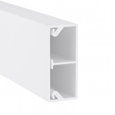 Кабель-канал DKC мини TMC 40/2х17 с перегородкой белый (кабельный короб)