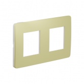 Рамка Unica Studio Color 2 поста, зеленое яблоко/белый
