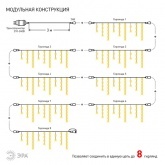 Гирлянда ENOB-2B ЭРА LED Бахрома 2x1m теплый свет, 24V, IP44